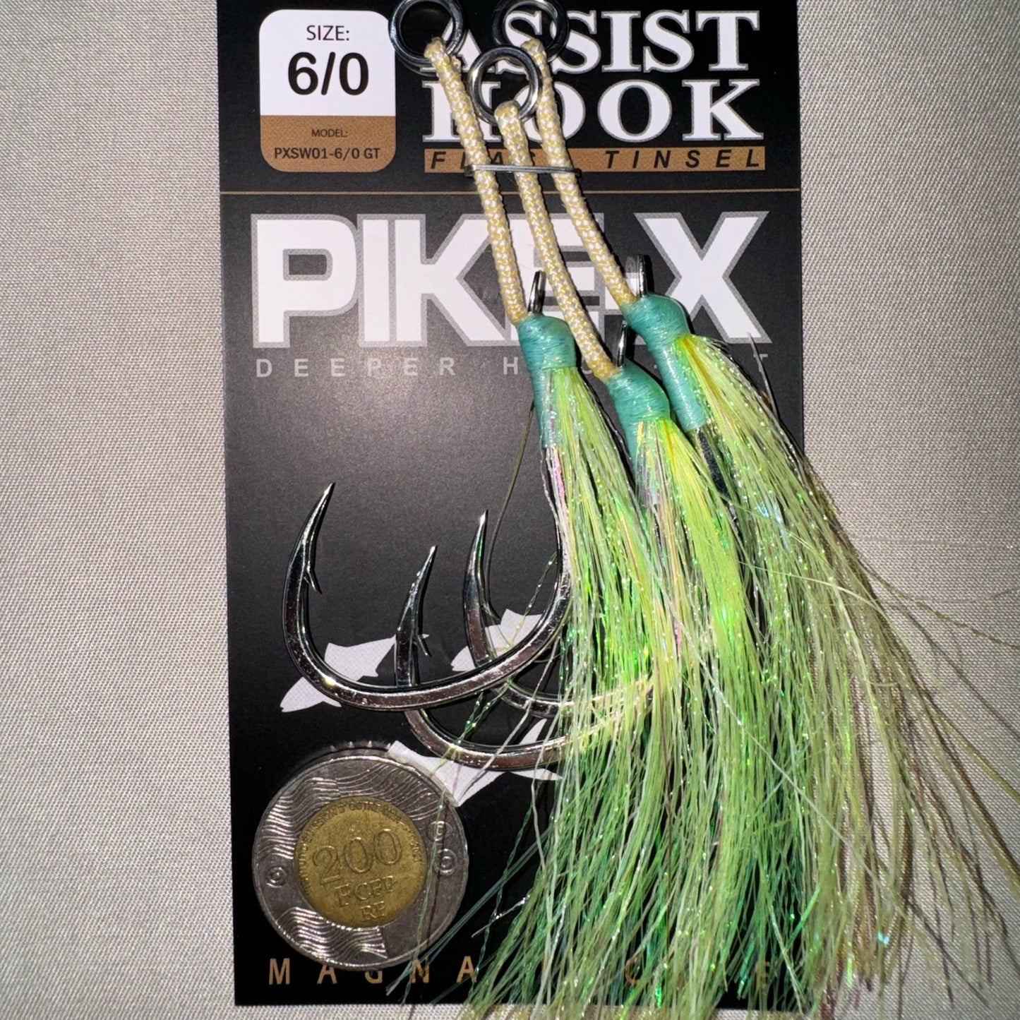 PIKE-X ASSIST HOOK CABLE GREEN