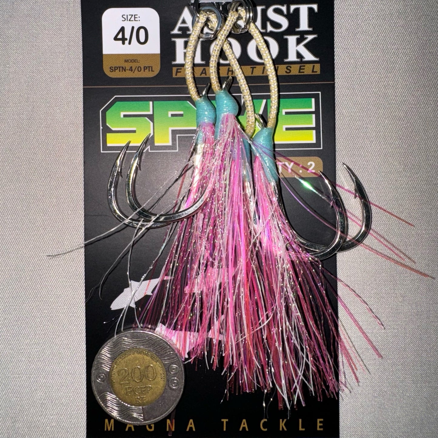 SPIKE DOUBLE ASSIST HOOK PINK