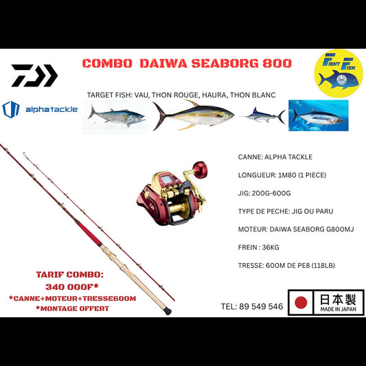 DAIWA SEABORG 800 COMBO