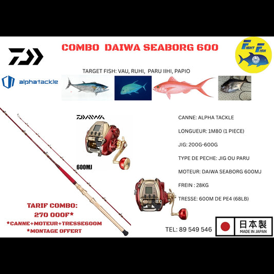 DAIWA SEABORG 600 COMBO